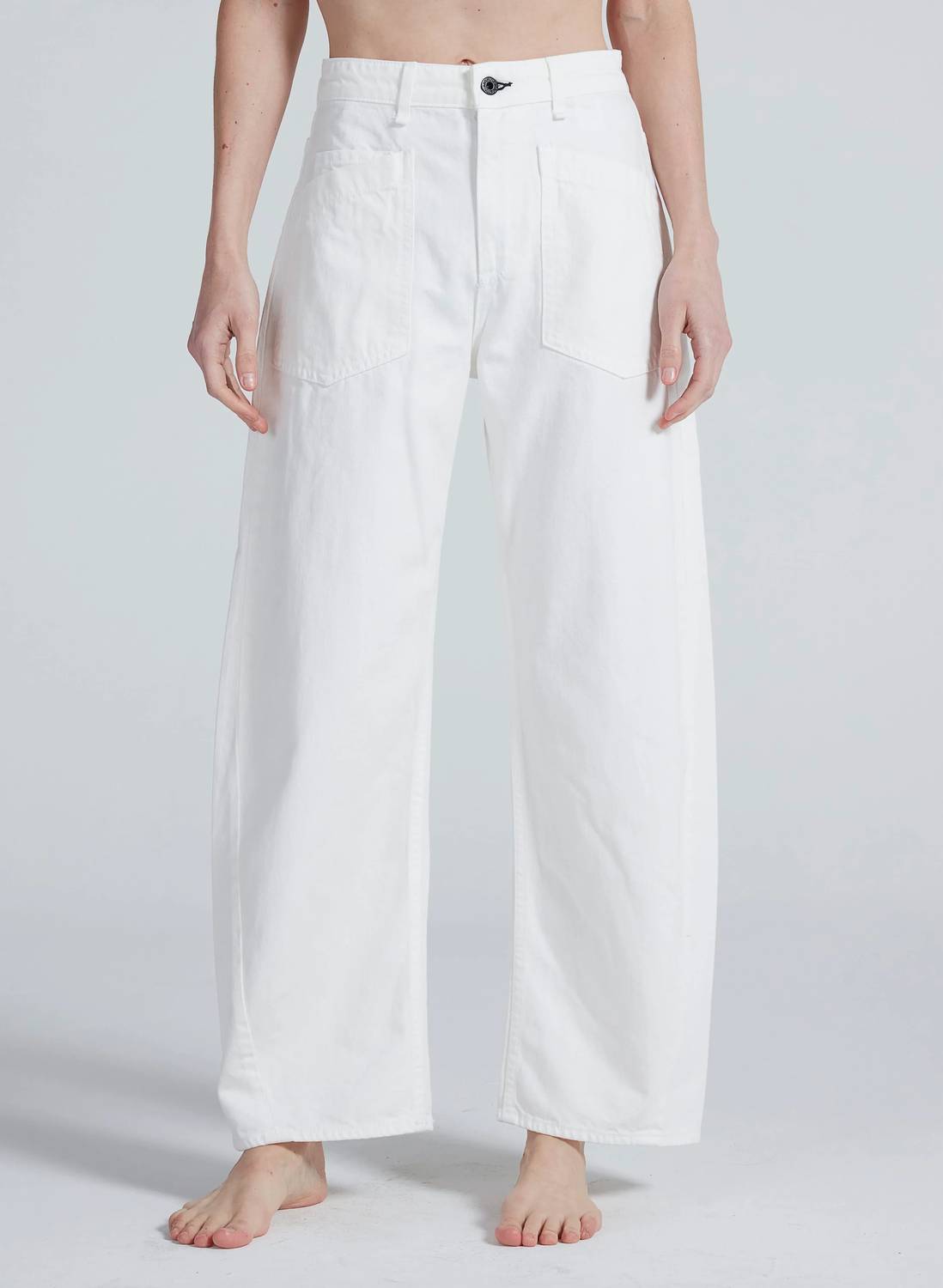 Askk Ny - Twisted Barrel Wide Leg Jeans