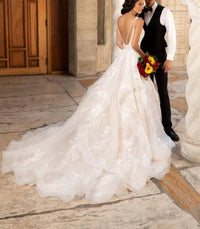 Kitty Chen Couture - Tara V-neck Ball Gown