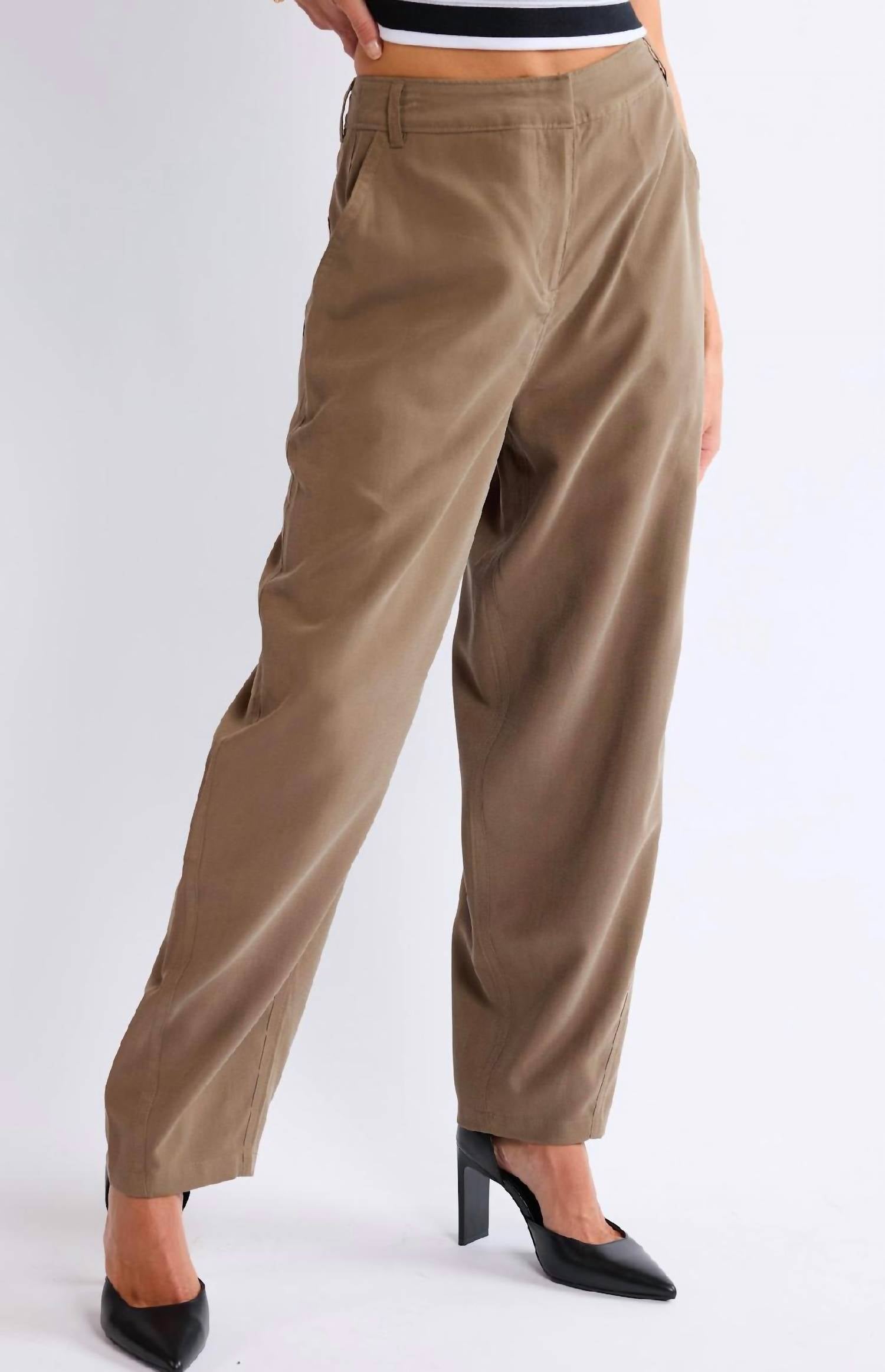Sadie & Sage - Poetry Barrel Leg Trouser