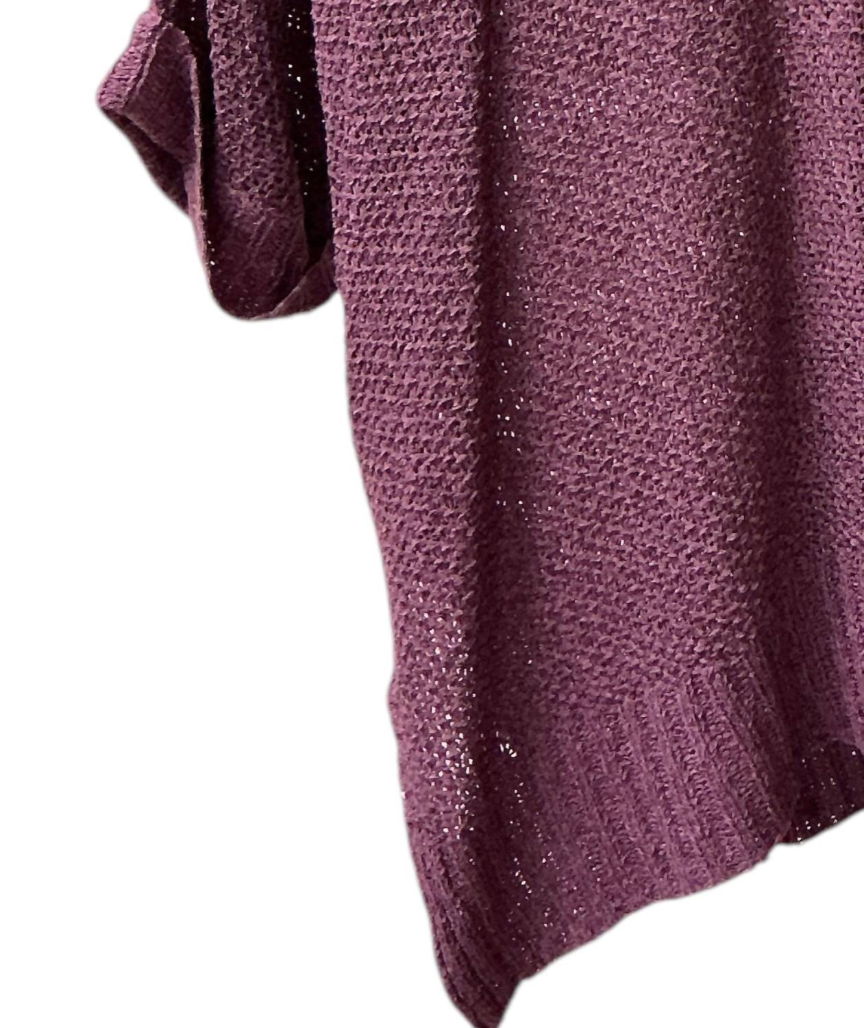 Easel Women's Loose Fit Top in mulberry - women's sweater - detail view