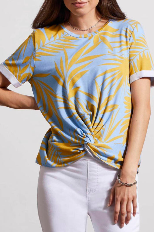 Tribal - Knot Hem Roll Sleeve Tee