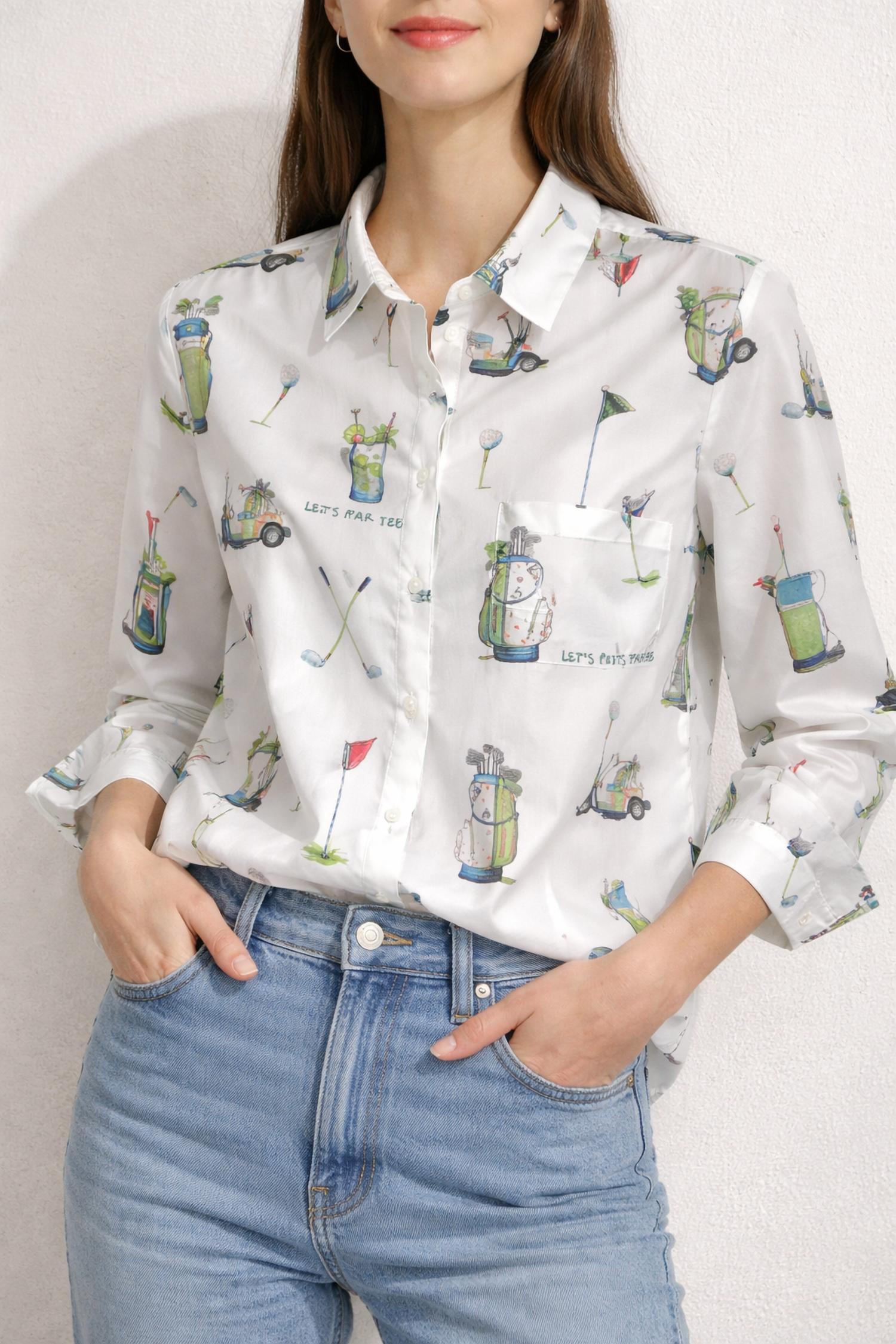 Vilagallo - Golf Print Shirt
