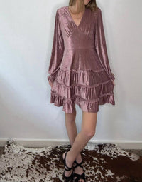 Very J - Allie Velvet Holiday Mini Dress