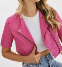Lamarque - Kirsi Cropped Biker Jacket