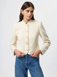 French Connection - Structured Tweed Slim Fit Jacket