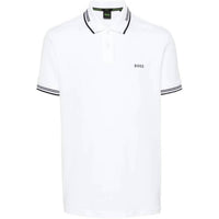 Hugo Boss - Paul Slim Fit White Short Sleeve Polo T-shirt