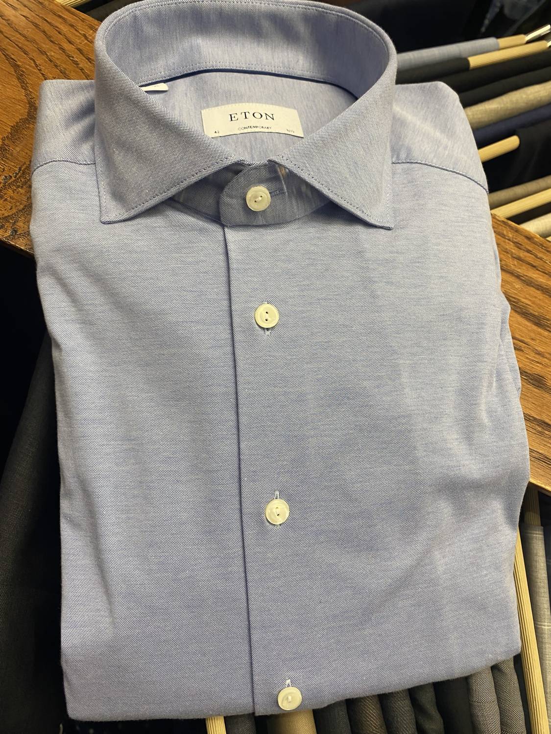 Eton - Men's Solid 4-flex Dress Shirt