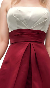 Last Dress - Contrast Sash Cocktail Dress