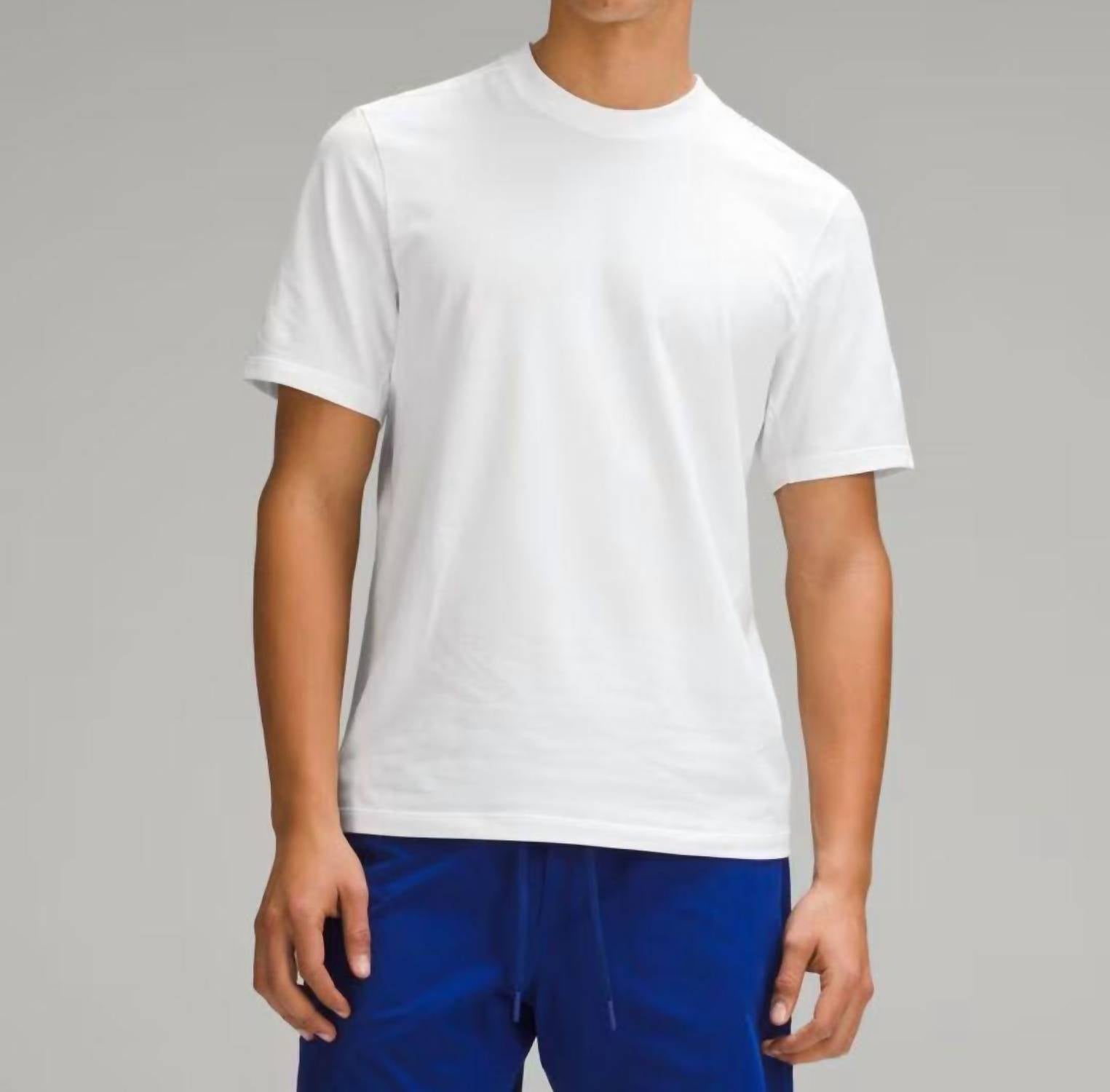 lululemon Zeroed In Short Sleeve Shirt in short sleeve shirt in white - men's t-shirt