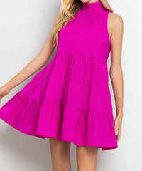 Tcec - Tiered Halter Dress