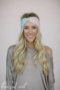 three bird nest Pastel American Flag Headband in multi - women's accessory