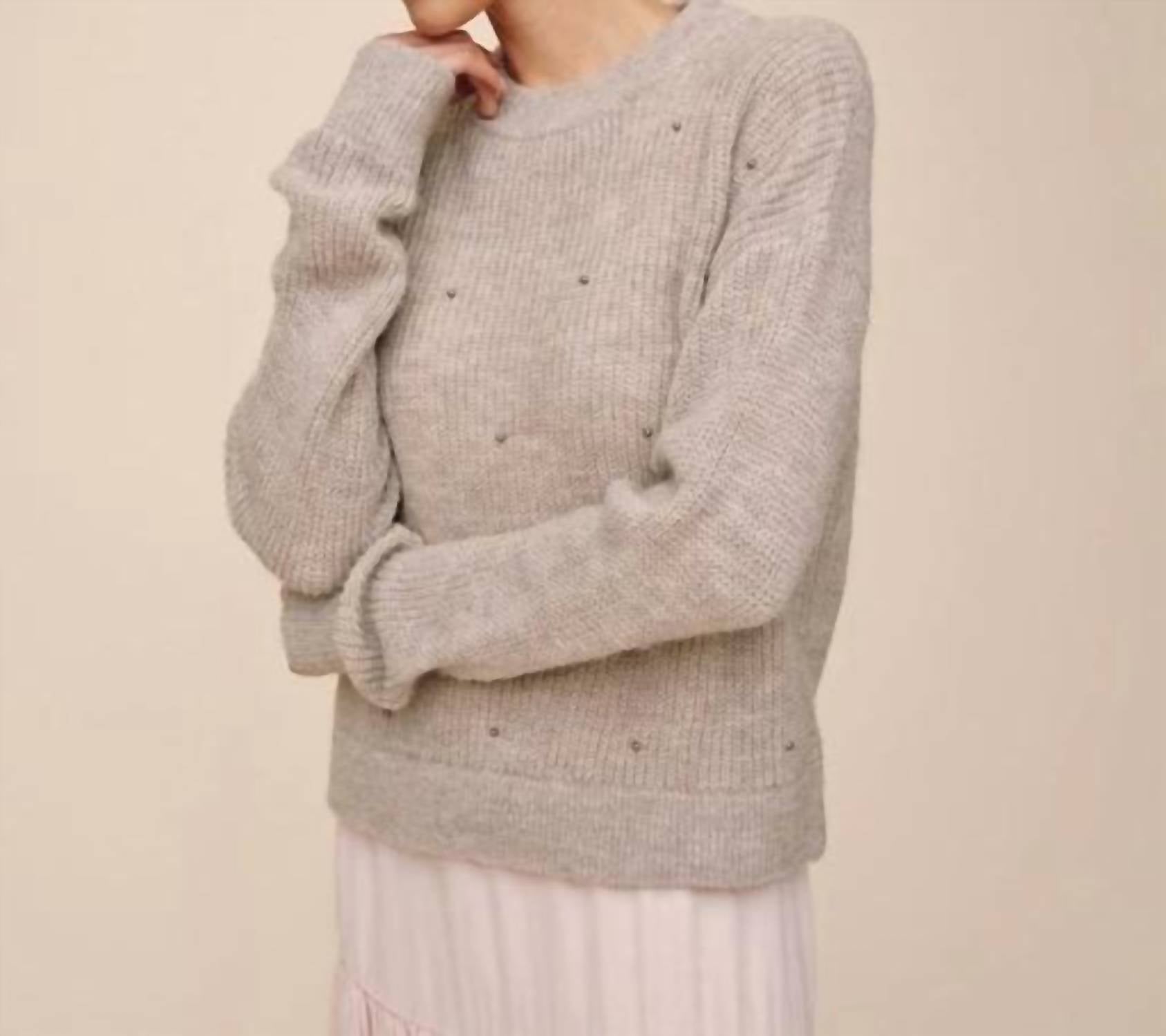 Bella Dahl - Beaded Crew Neck Sweater