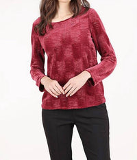 Habitat - Crinkle Velvet Boatneck Top
