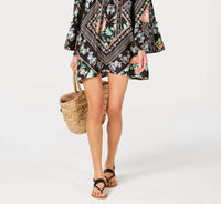 Nanette Lepore - Women's Diamond Vines Off The Shoulder Tunic Cover Up