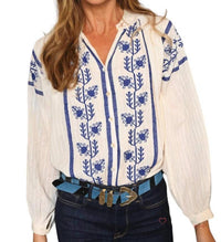 Piti Cuiti - Maddi Embroidered Boho Blouse