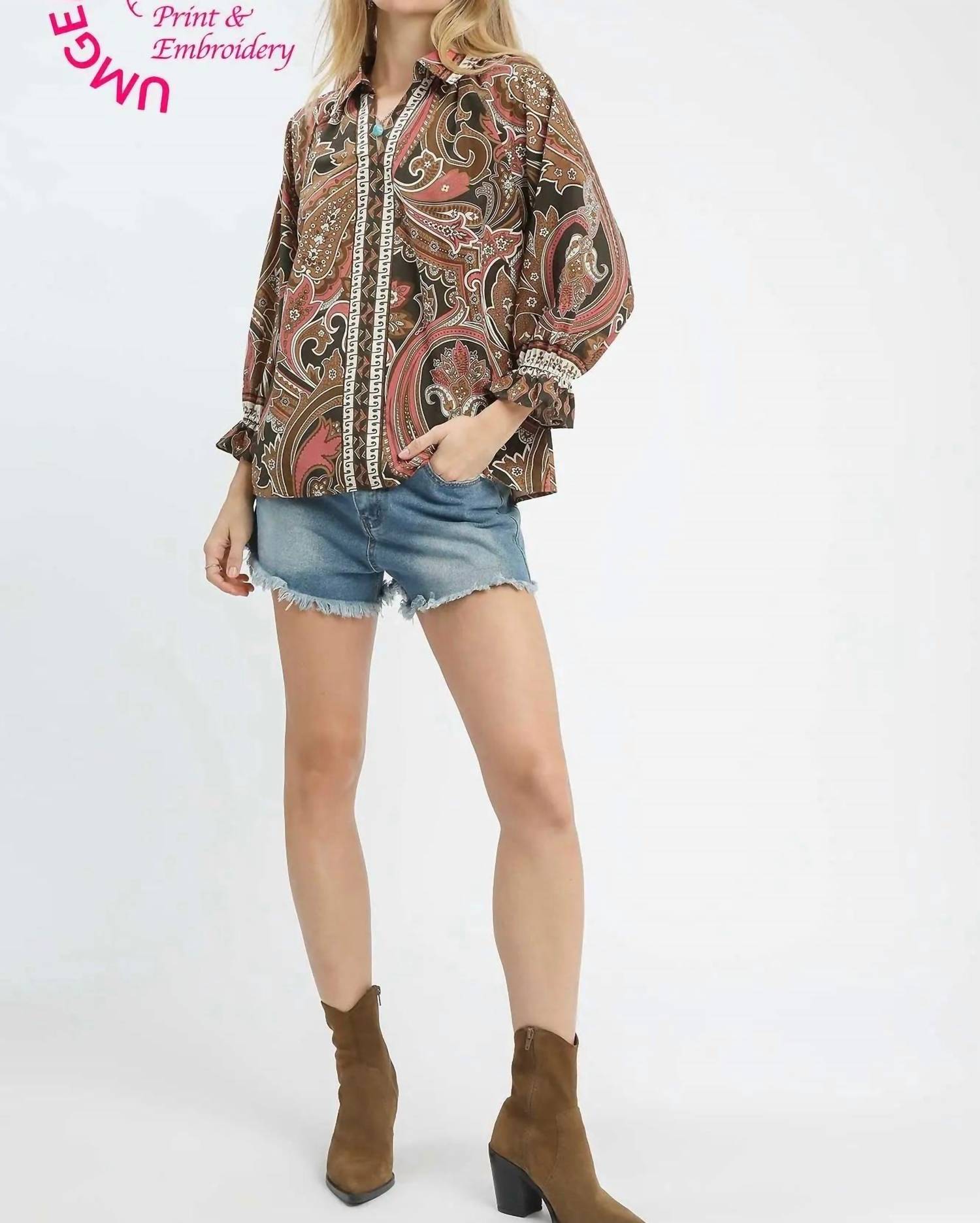 Umgee - Paisley Perfection Blouse