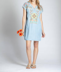 Apny - Embroidered Boho Dress
