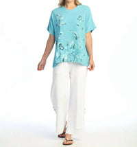 Jess & Jane - Botanica Mineral Washed Cotton Gauze Top