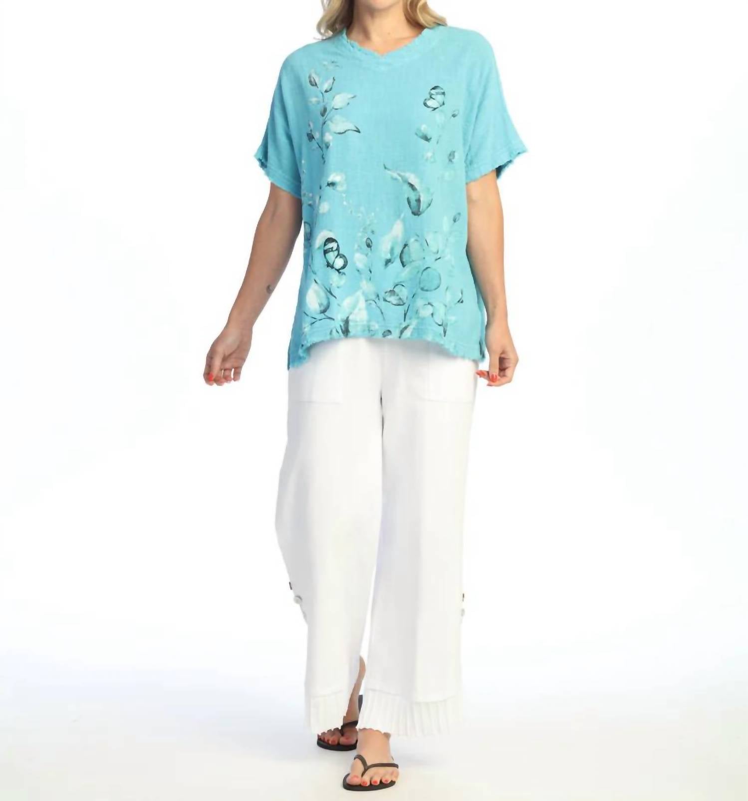 Jess & Jane - Botanica Mineral Washed Cotton Gauze Top