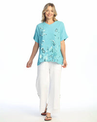 Jess & Jane - Botanica Mineral Washed Cotton Gauze Top