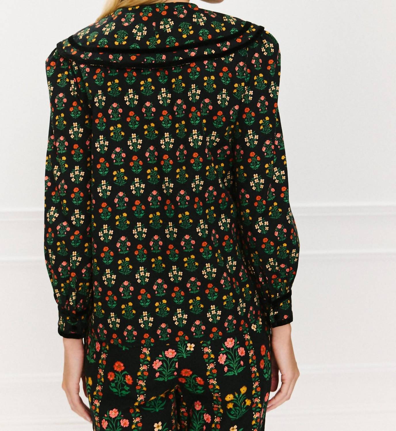 Pink City Prints - Cleo Long Puffed Sleeve Blouse