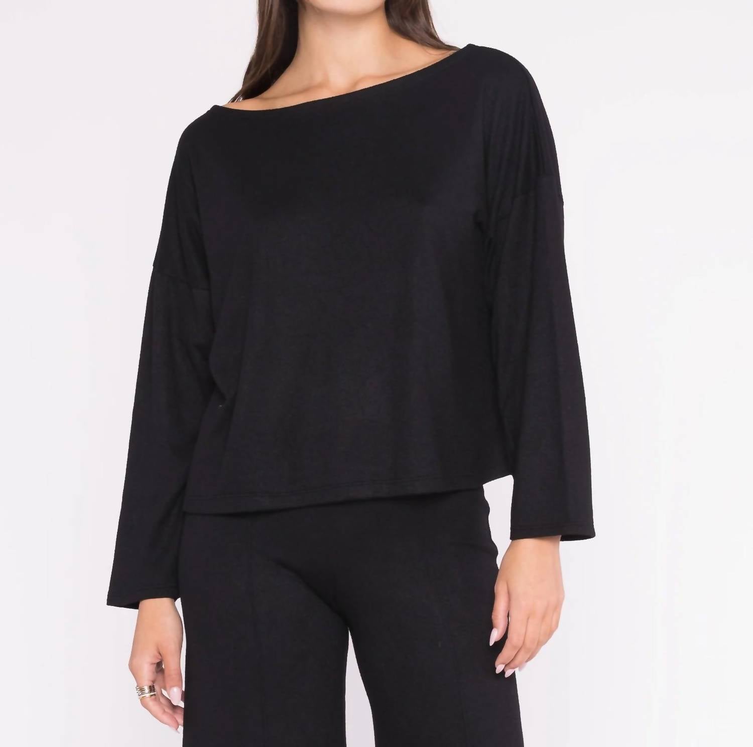 Ripley Rader - Sweater-knit Boat Neck Top