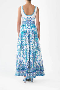 Camilla - Jersey Tank Dress With Contrast Skirt