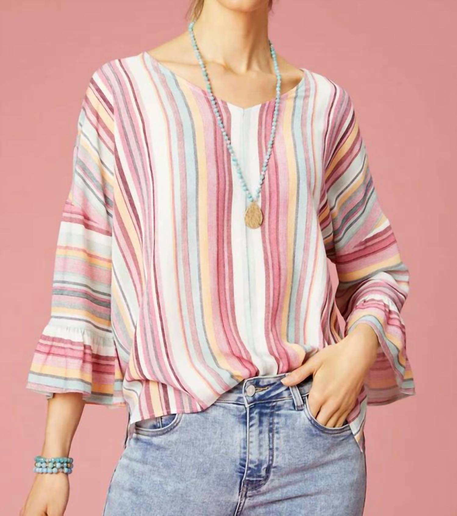 Coco + Carmen - Millicent Ruffle Sleeve Top