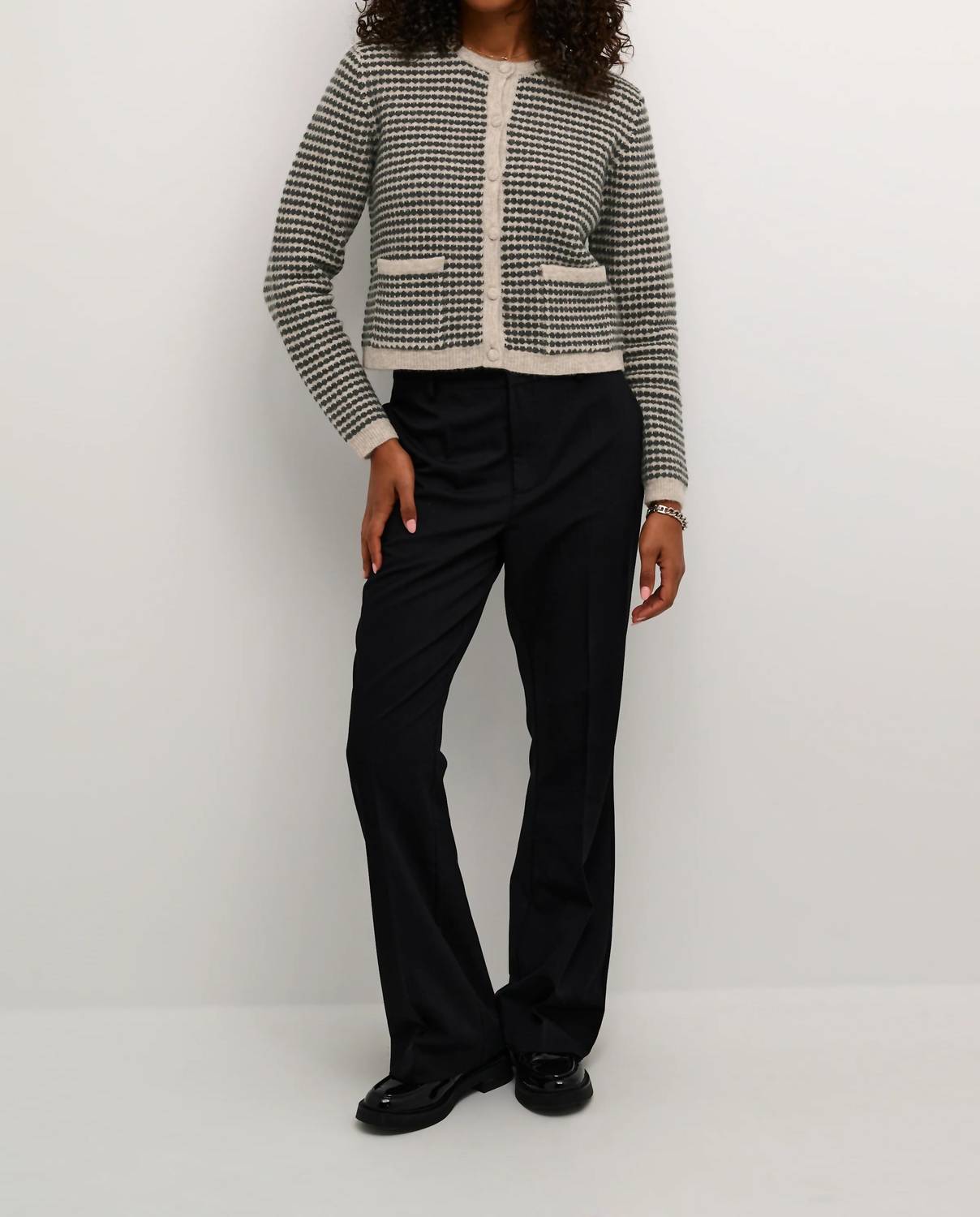 Kaffe - Kaellery Button Round Neck Cardigan