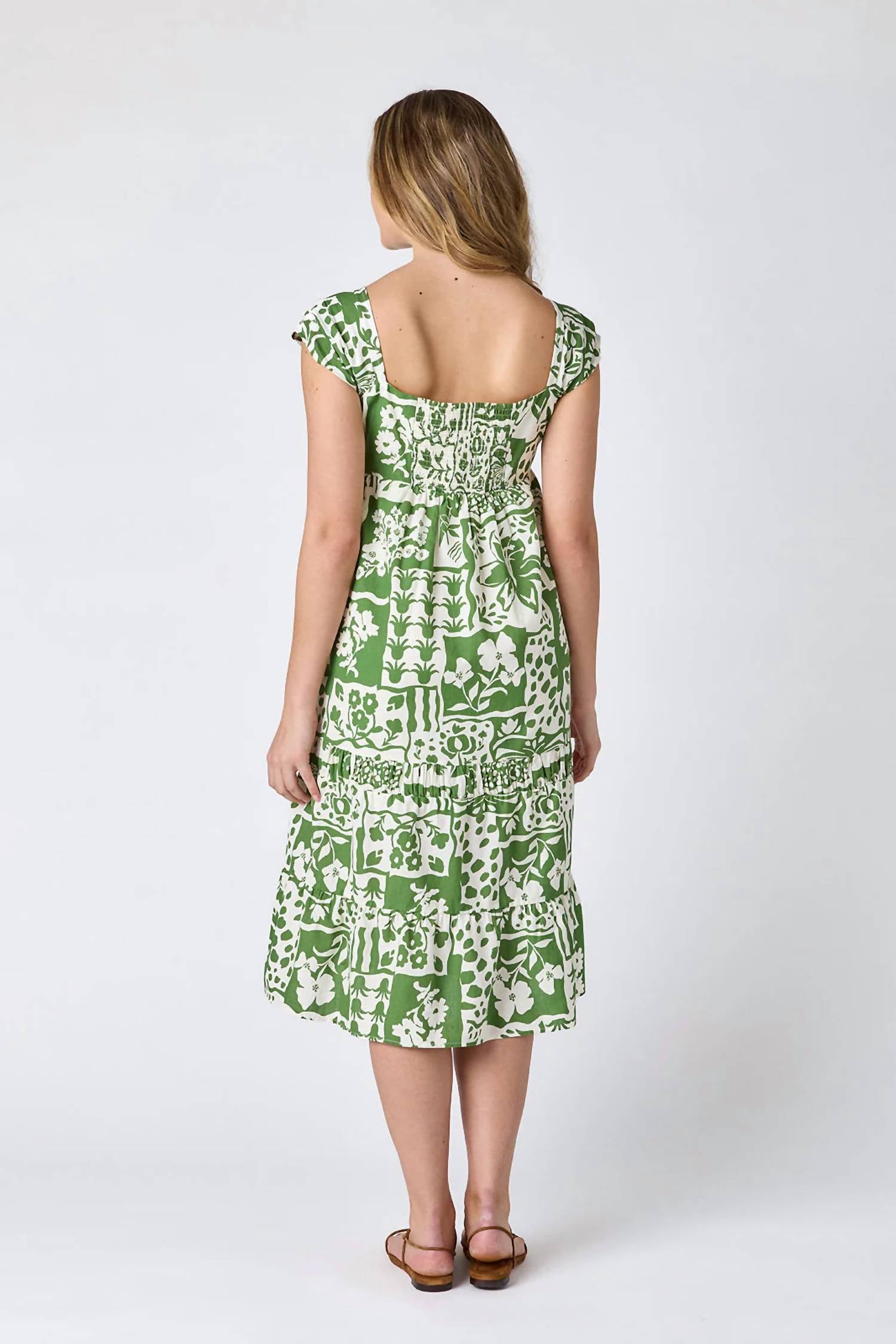 Crosby by Mollie Burch Amara Midi Dress in green - women's dress - view 6