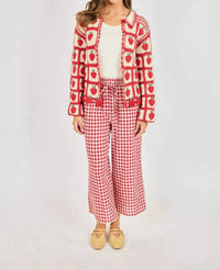 Sadie & Sage - Berrylicious Crotchet Cardigan Sweater