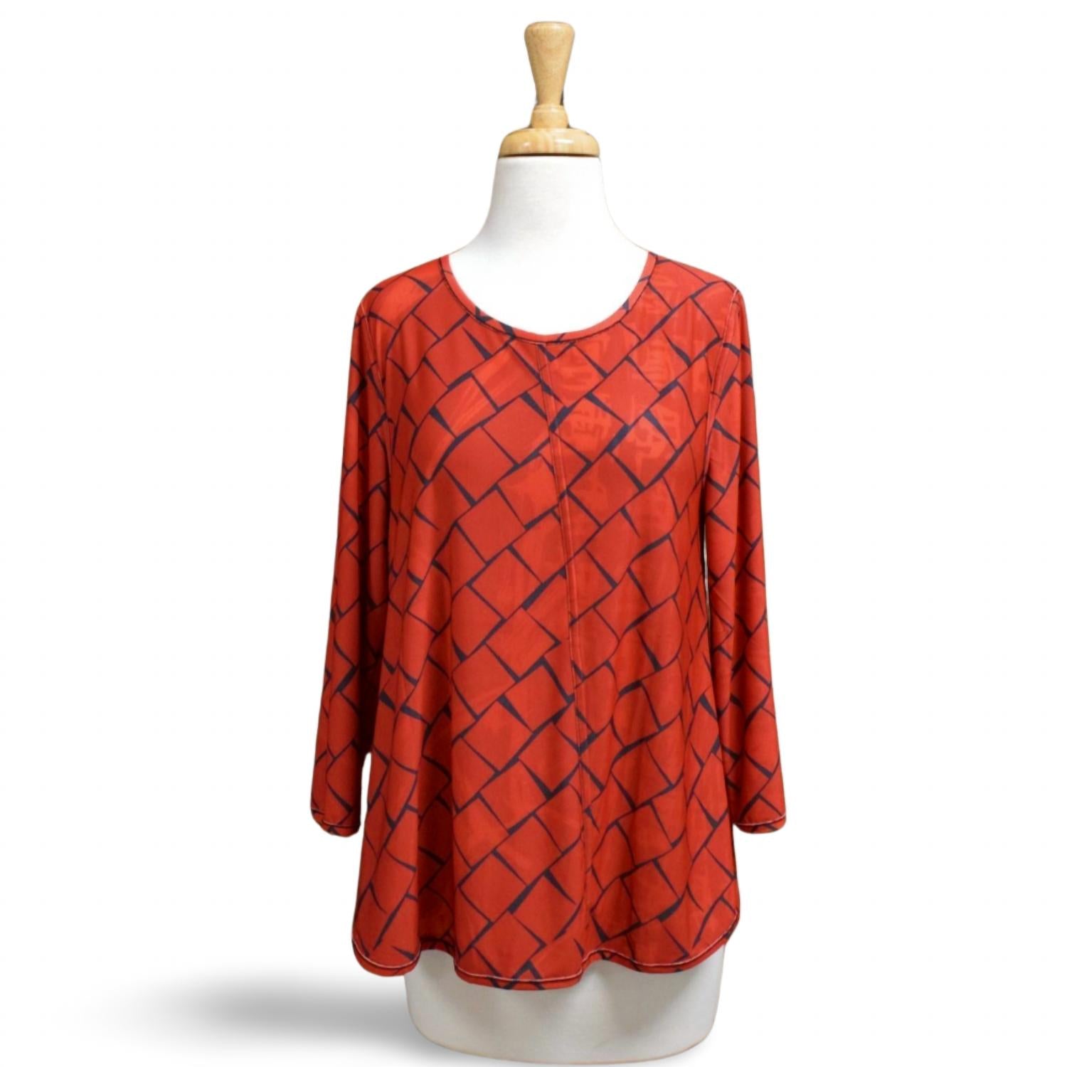 Lemon Grass - Women's Mixed Media Reversible Top