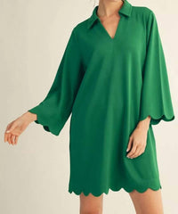 Jodifl Come My Way Dress in kelly green - women's dress - detail view