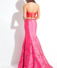 Rachel Allan - Two-piece Mikado Mermaid Prom Gown