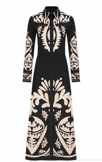 Anna Cate - Women's Holton Long Sleeve Midi Dress