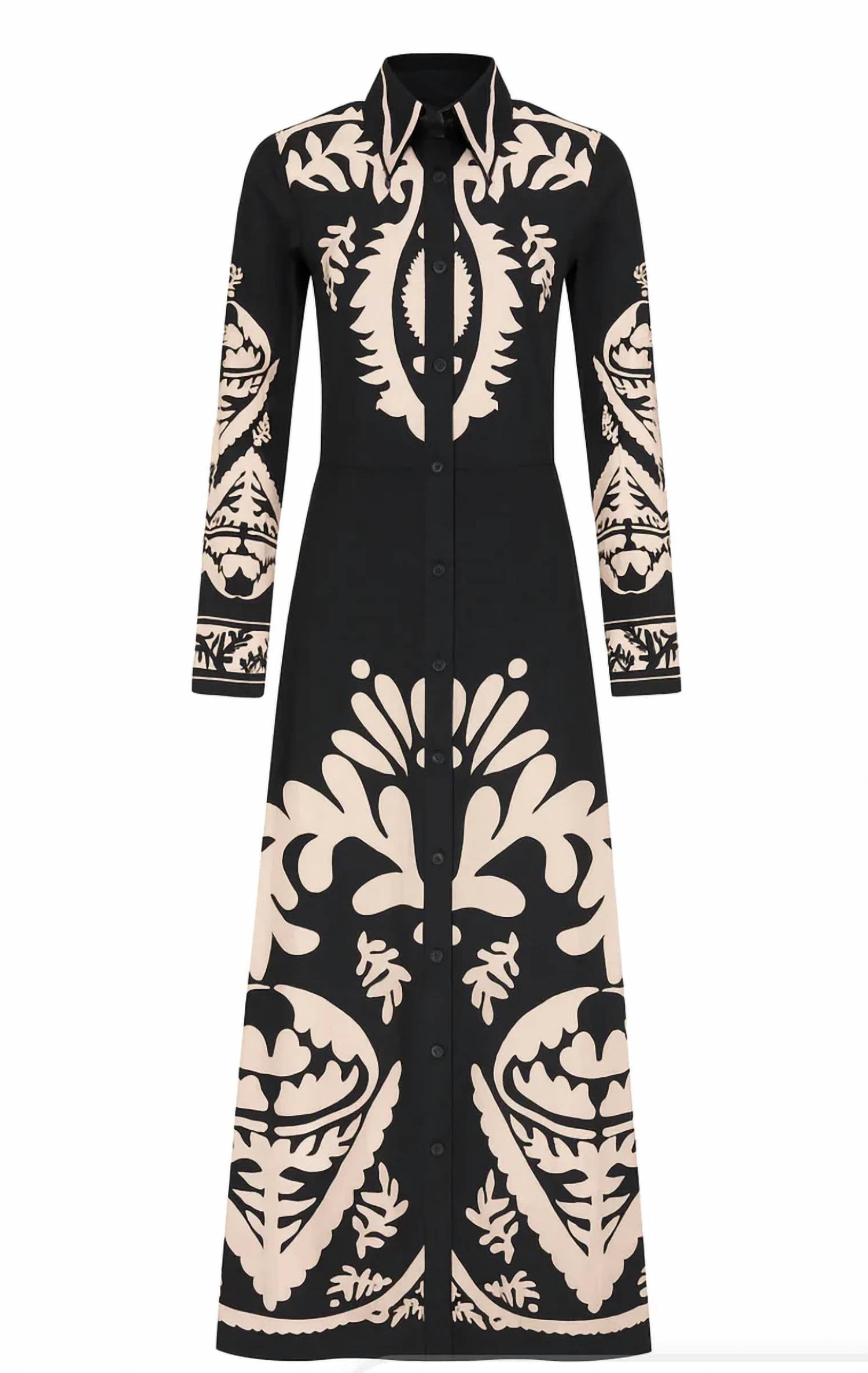 Anna Cate - Women's Holton Long Sleeve Midi Dress