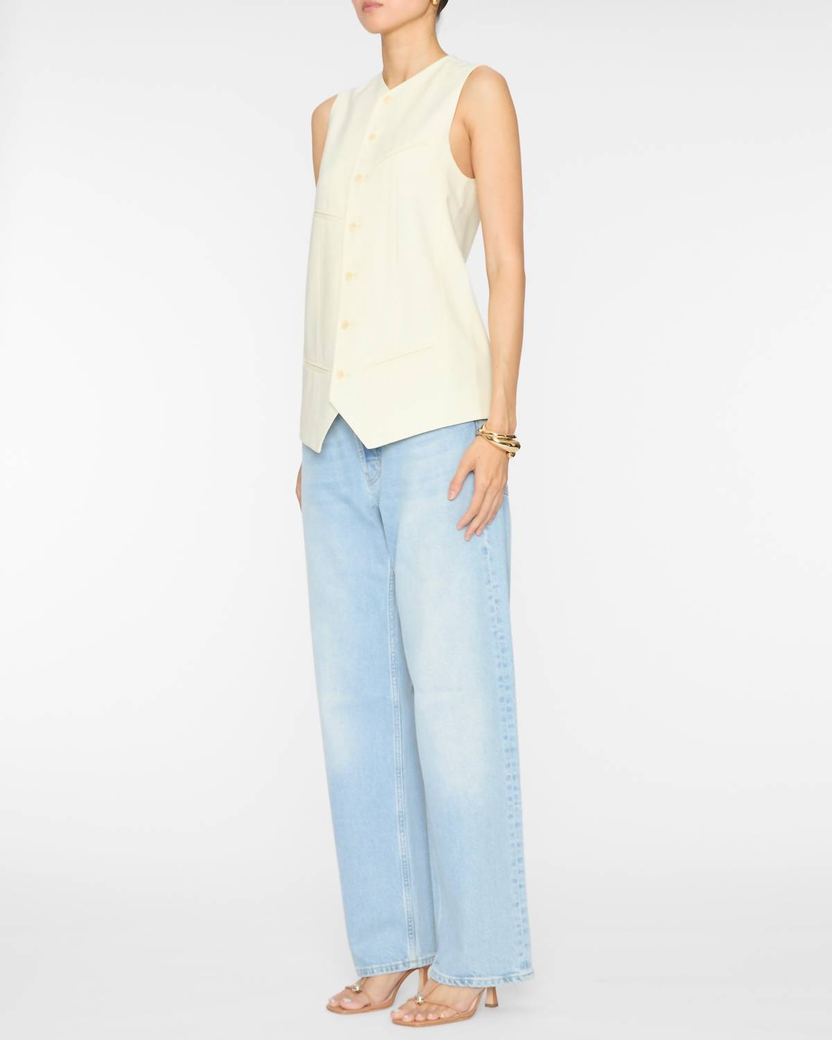 Tibi - Tropical Wool Easy Vest