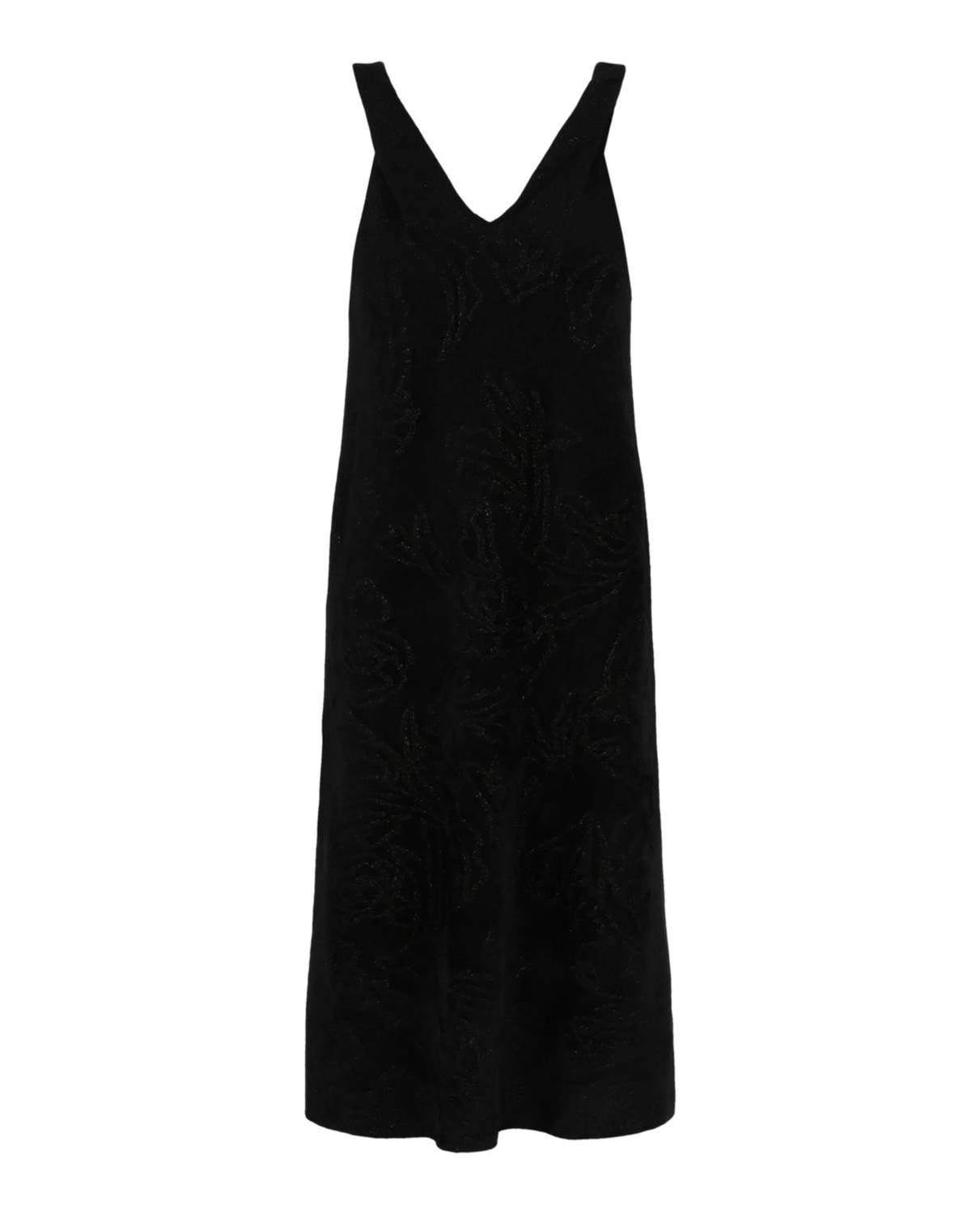 Salvatore Ferragamo - Women's Floral Fil Coupé Midi Dress