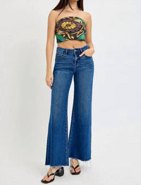 Risen - Amanda Mid Rise Wide Leg Jean