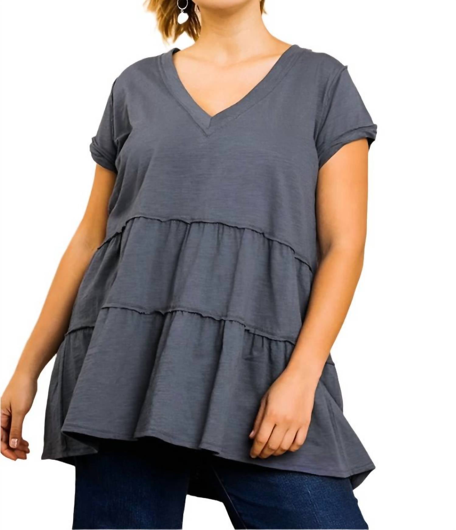 Umgee - Tiered Ruffle Tunic