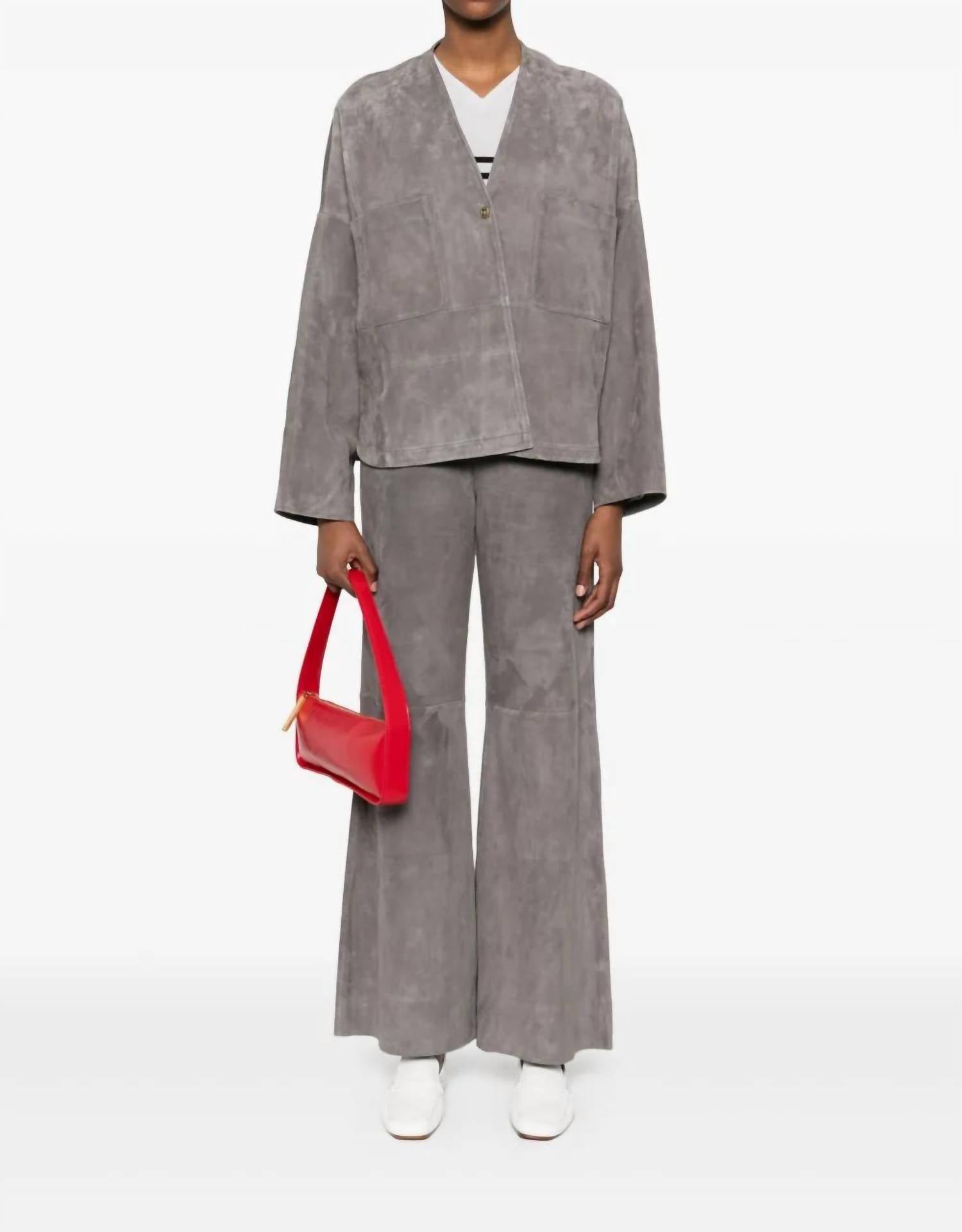 Forte Forte - Light Suede High Waist Pants