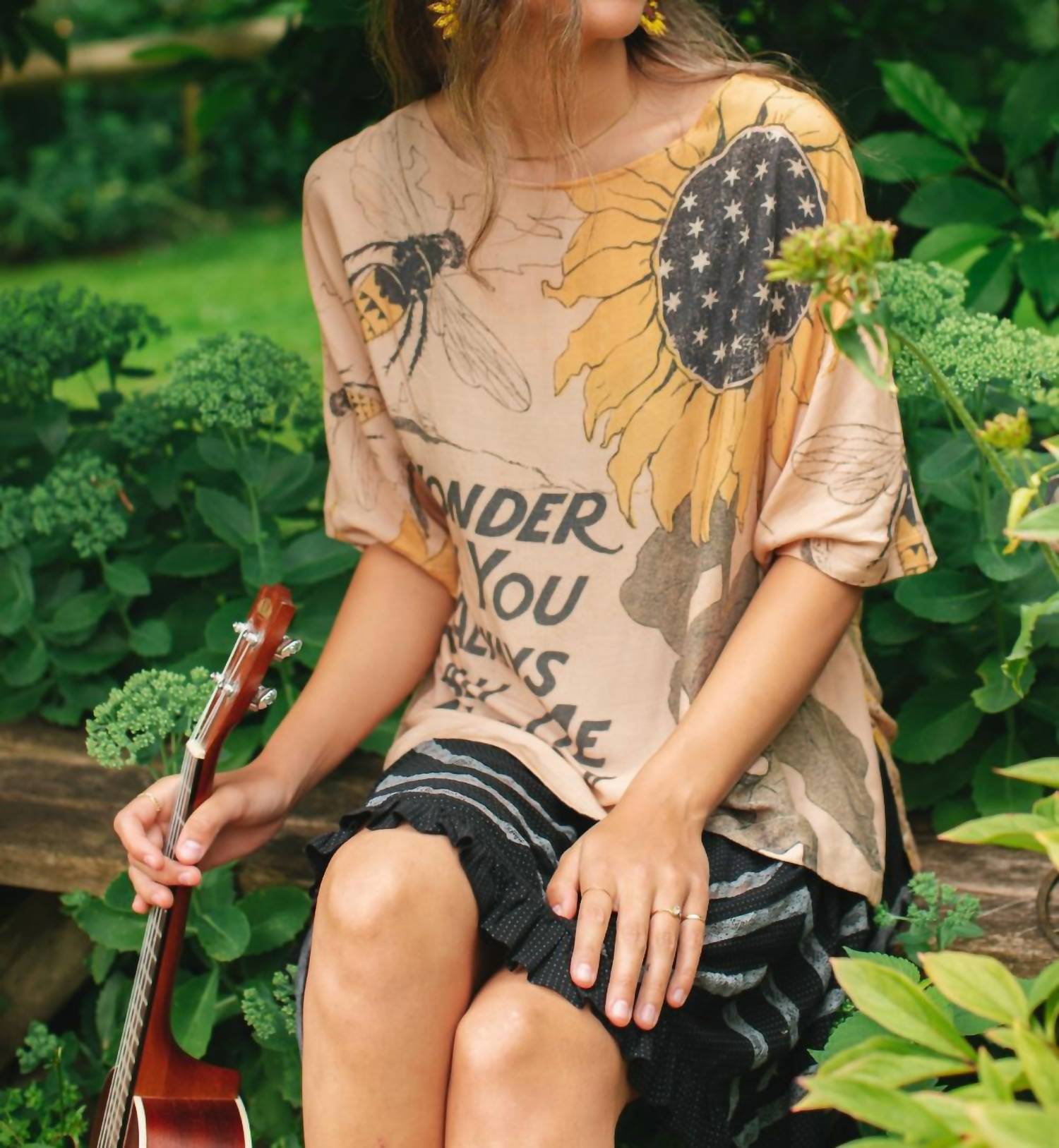 Market Of Stars - Milk & Honey Bamboo Bohemian Luxe Bamboo Tunic Shirt