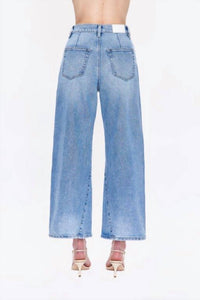 PISTOLA Kyra High Rise Bowed Ankle Jeans in terrace 1 - women's jeans - alternate view
