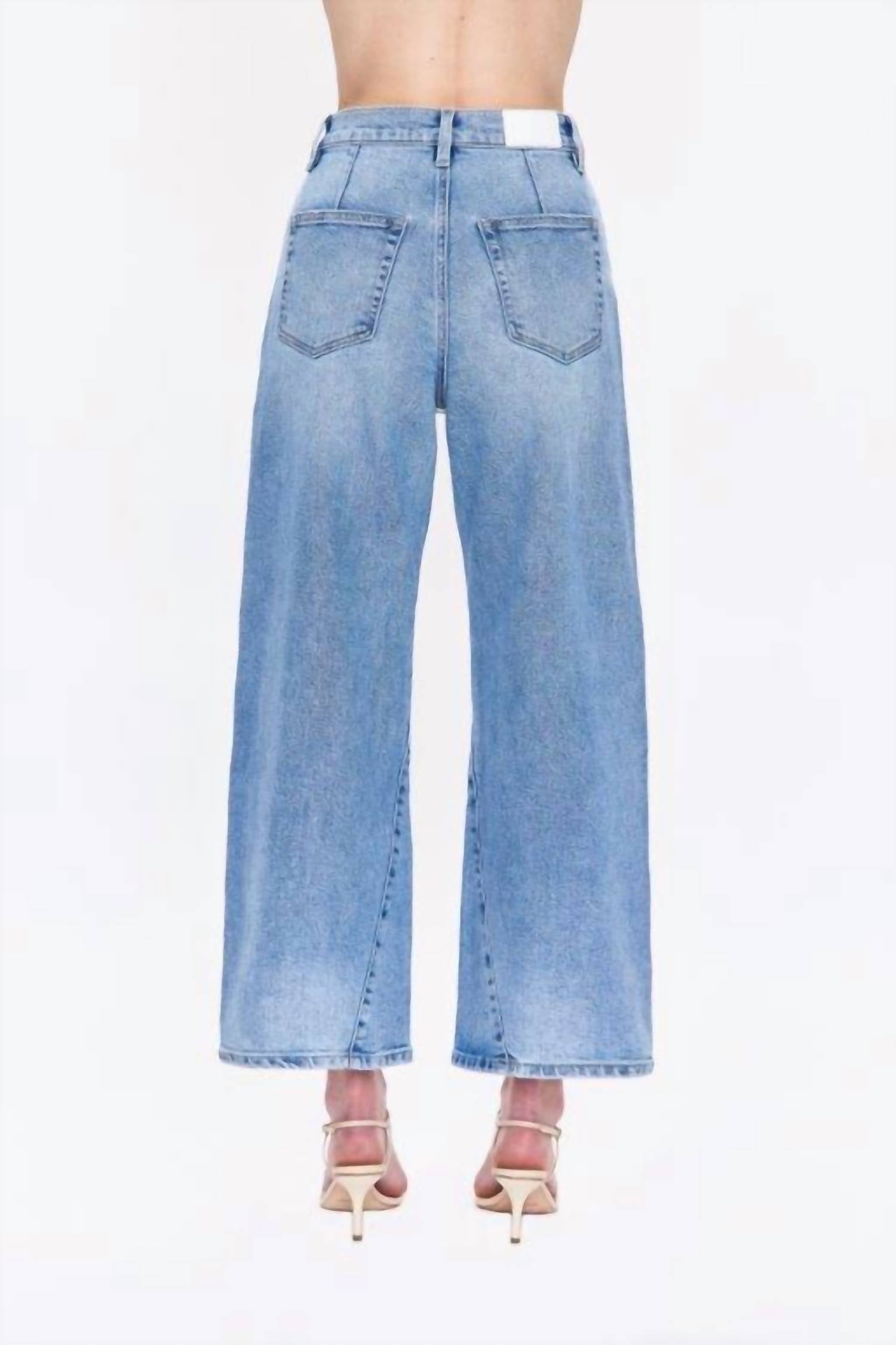 PISTOLA Kyra High Rise Bowed Ankle Jeans in terrace 1 - women's jeans - alternate view