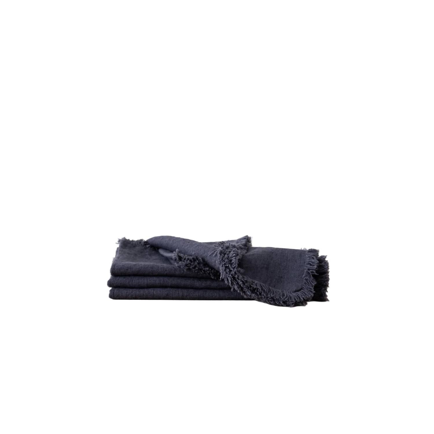 Linenme - Linen Napkin Terra Fringe - Set Of 4