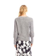 Karen Kane Boucle Sweater Top in gray - women's sweater - alternate view
