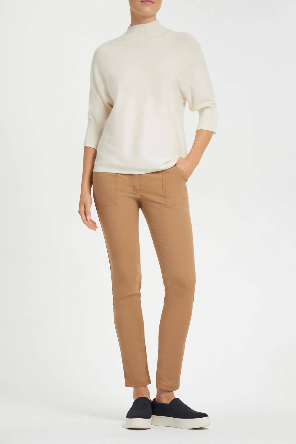 Anatomie - Ash Ribbed Mock Neck Sweater