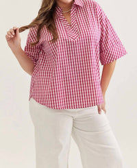 Entro - Gingham Top