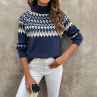 Masyal - Knitted High Neck Sweater