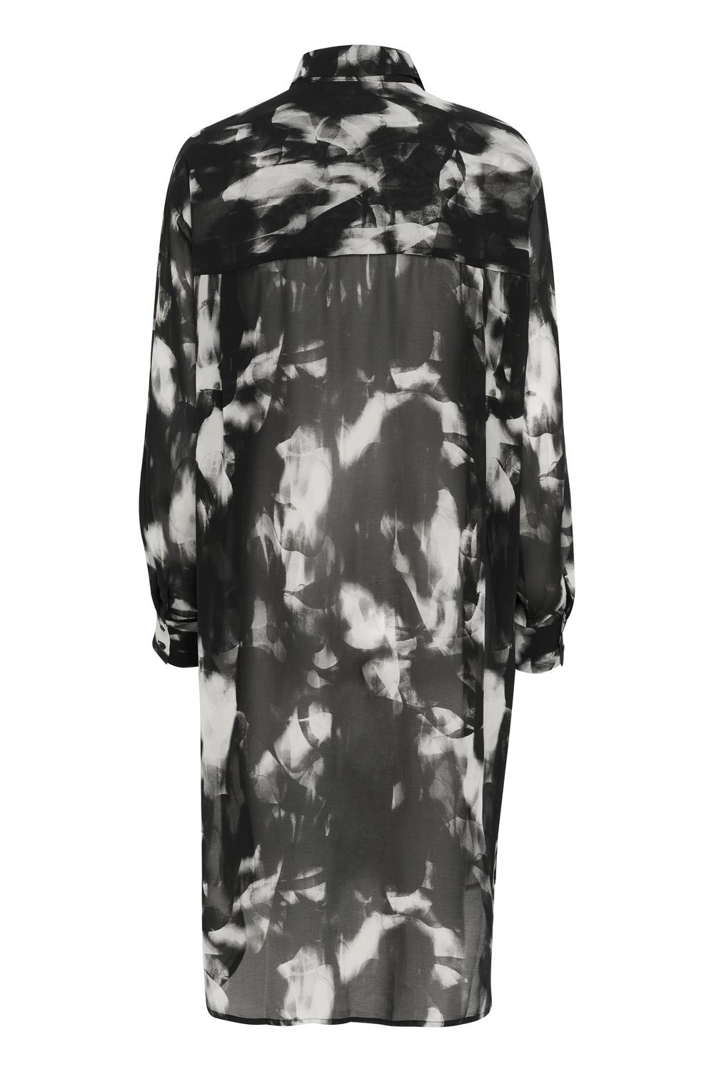 Kaffe - Kaaska Sheer Long Sleeves Shirt Dress